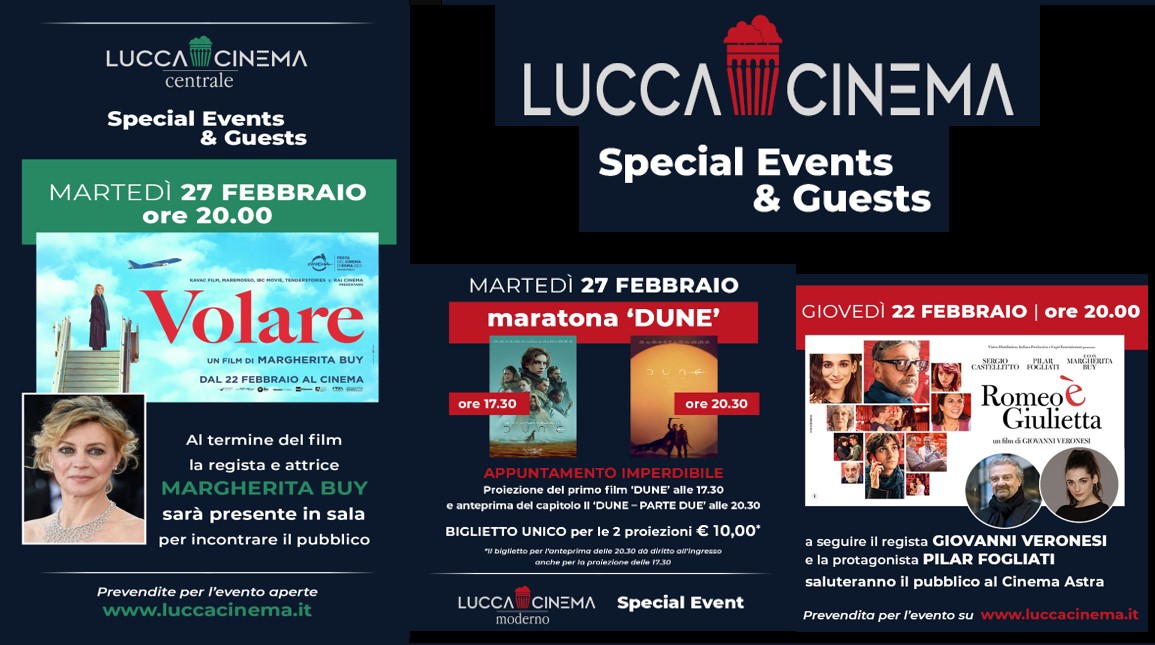 CINEMA CHIUSO - RISERVATO ALTRO EVENTO - Lucca Cinema